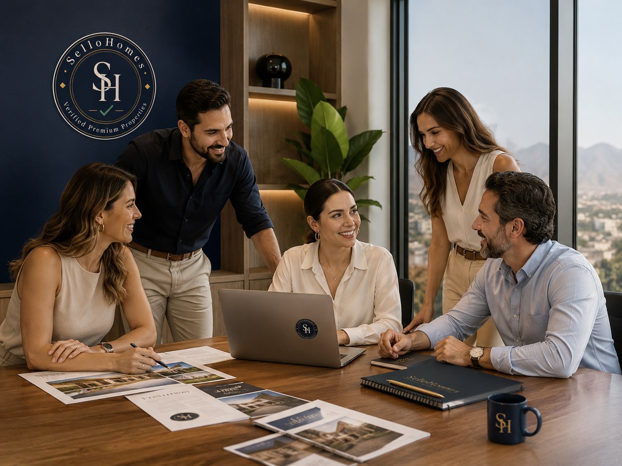Asesores de SelloHomes en una reunión de trabajo